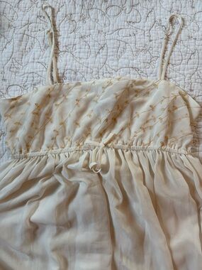 Victoria's Secret Cream Top with Gold Accent